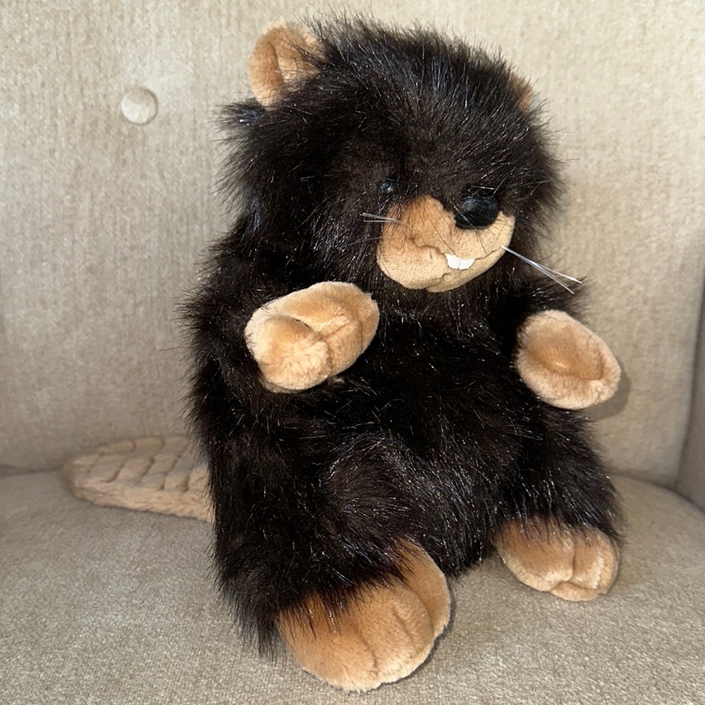Vintage 1989 Ganz Heritage Collection Billy Beaver Plush Stuffed Animal 9”